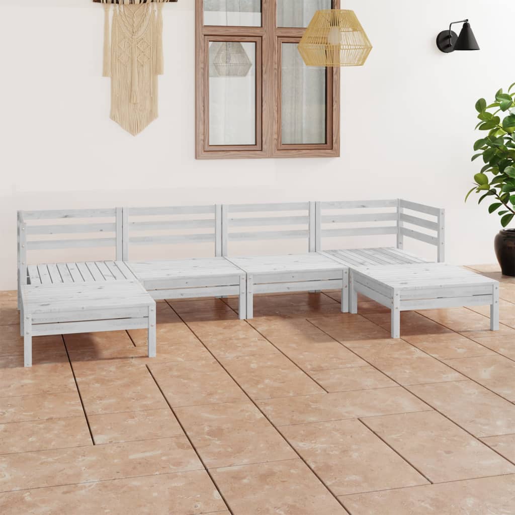 6-piece-patio-lounge-set-white-solid-pinewood-2 At Willow and Wine USA!