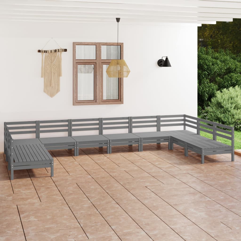 10-piece-patio-lounge-set-gray-solid-pinewood-2 At Willow and Wine USA!