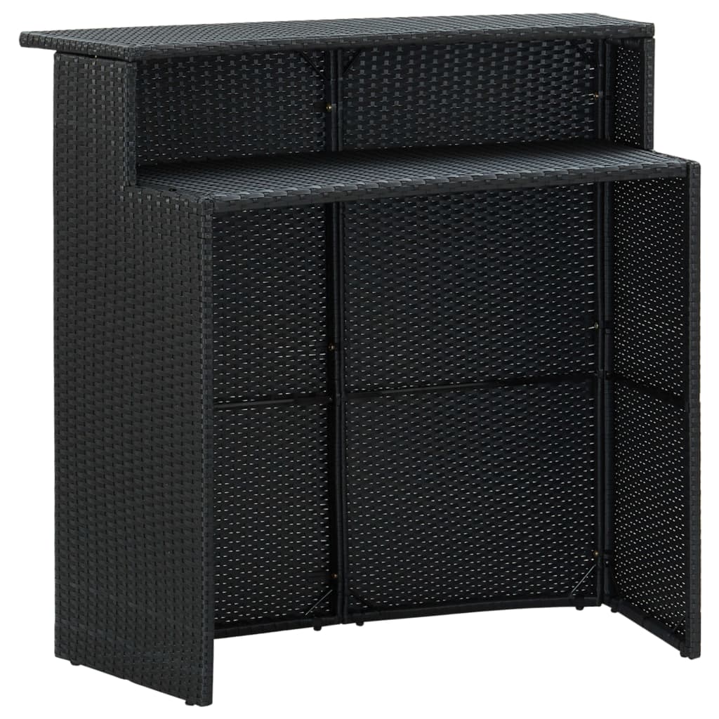 3-piece-patio-bar-set-with-cushions-poly-rattan-black-4 At Willow and Wine USA!