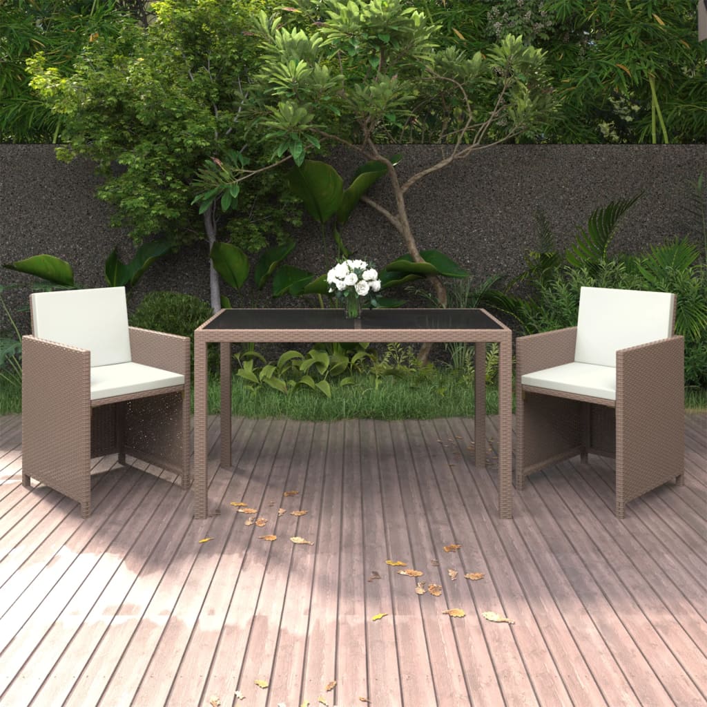 5-piece-patio-dining-set-with-cushions-poly-rattan-beige-2 At Willow and Wine USA!
