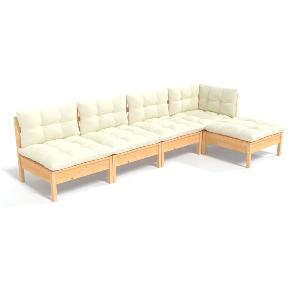 5-piece-patio-lounge-set-with-cream-cushions-pinewood-3 At Willow and Wine USA!