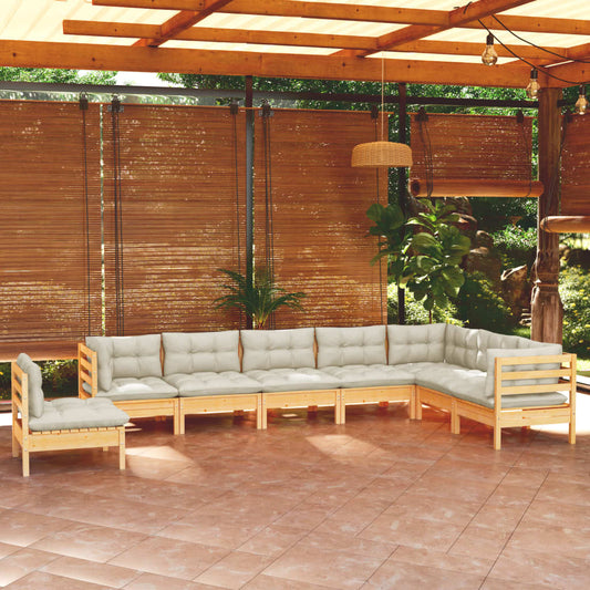 8-piece-patio-lounge-set-with-cream-cushions-solid-pinewood-12 At Willow and Wine USA!