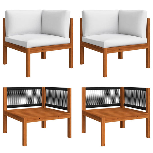 patio-corner-sofas-2-pcs-with-cushions-solid-acacia-wood At Willow and Wine USA!