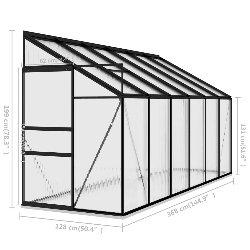 greenhouse-anthracite-aluminum-274-3-ft3 At Willow and Wine USA!