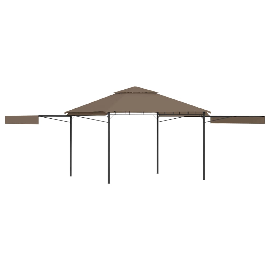 gazebo-with-double-extending-roofs-9-8-x9-8-x9-anthracite-0-6-oz-ft2 At Willow and Wine USA!