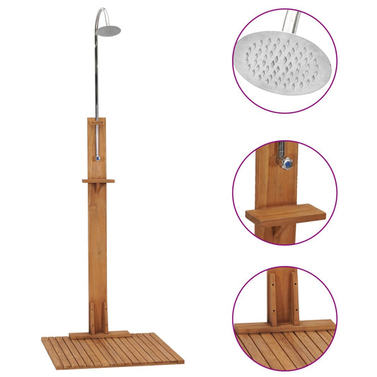 garden-shower-29-5-x29-5-x82-7-solid-teak-wood At Willow and Wine USA!