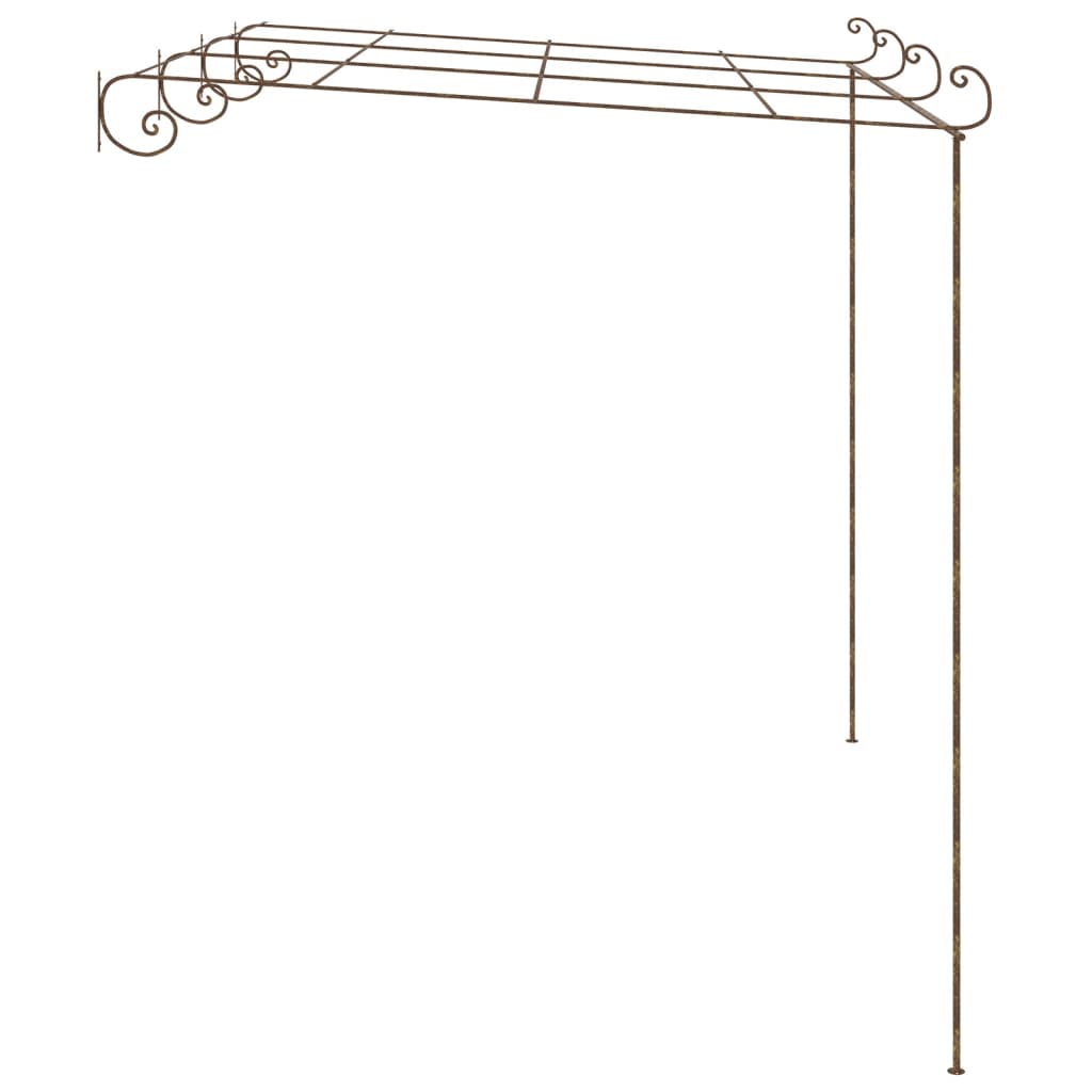 garden-pergola-antique-brown-13-1-x9-8-x8-2-iron At Willow and Wine USA!