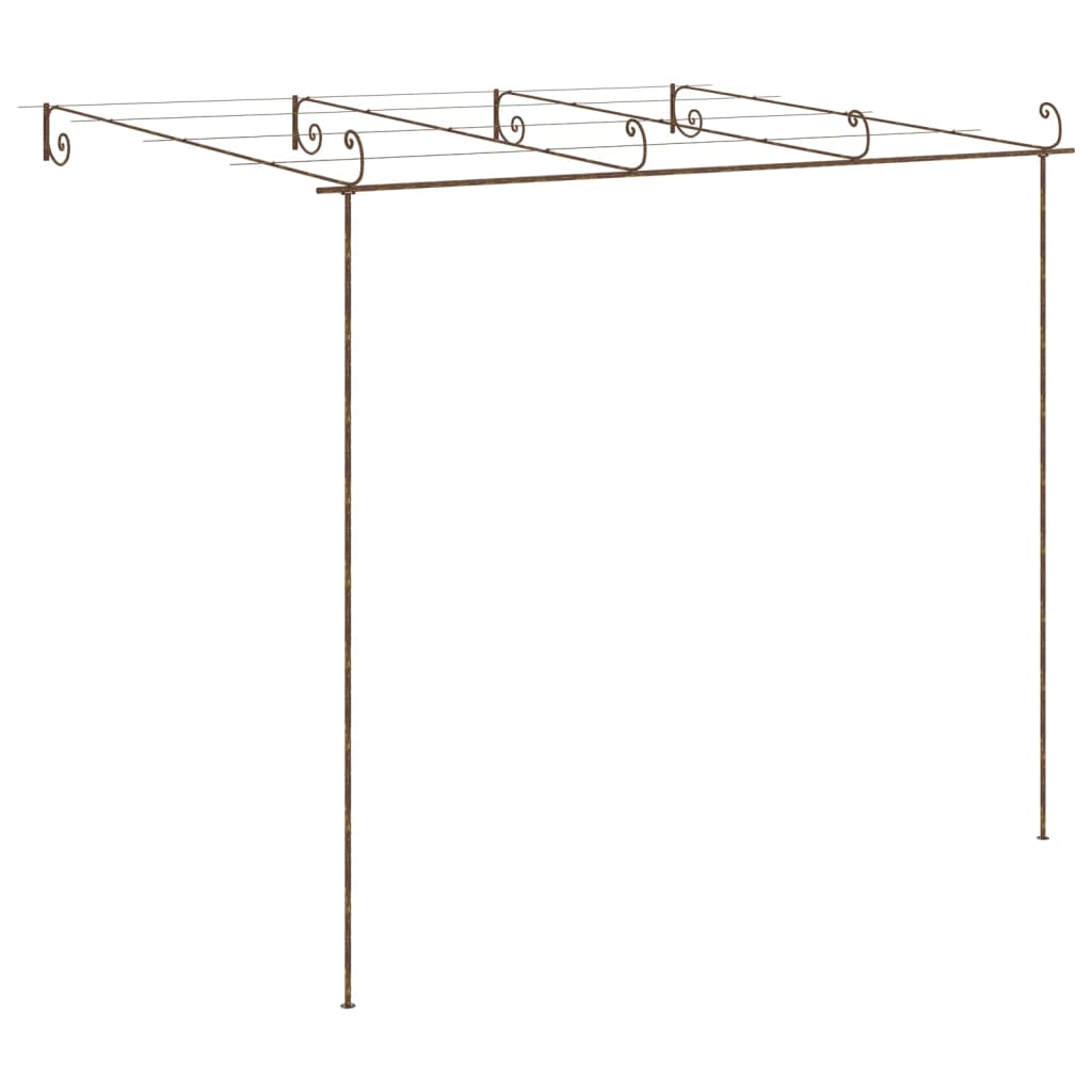 garden-pergola-antique-brown-13-1-x9-8-x8-2-iron At Willow and Wine USA!