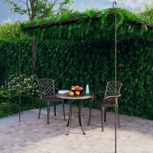 garden-pergola-antique-brown-13-1-x9-8-x8-2-iron At Willow and Wine USA!