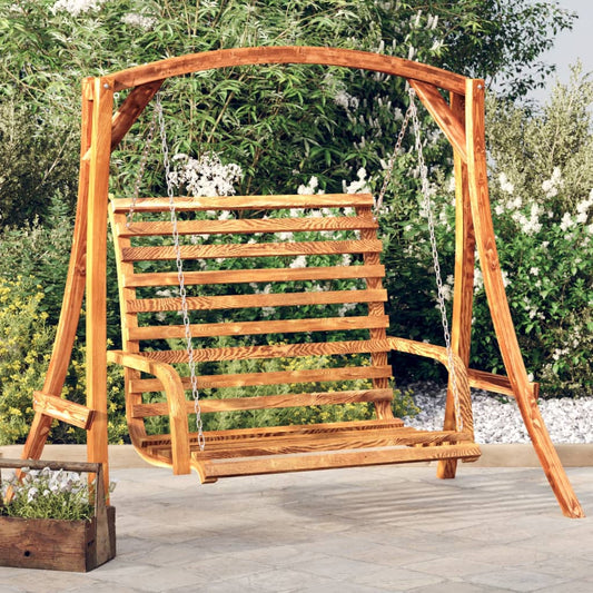 swing-bench-solid-wood-bent-with-teak-finish-49-6-x24-8-x36-2 At Willow and Wine USA!