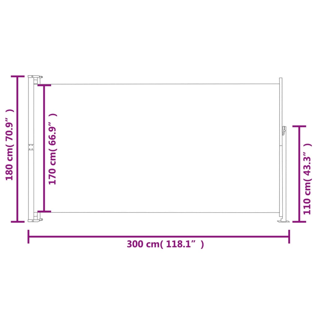 patio-retractable-side-awning-70-9-x118-1-cream At Willow and Wine USA!