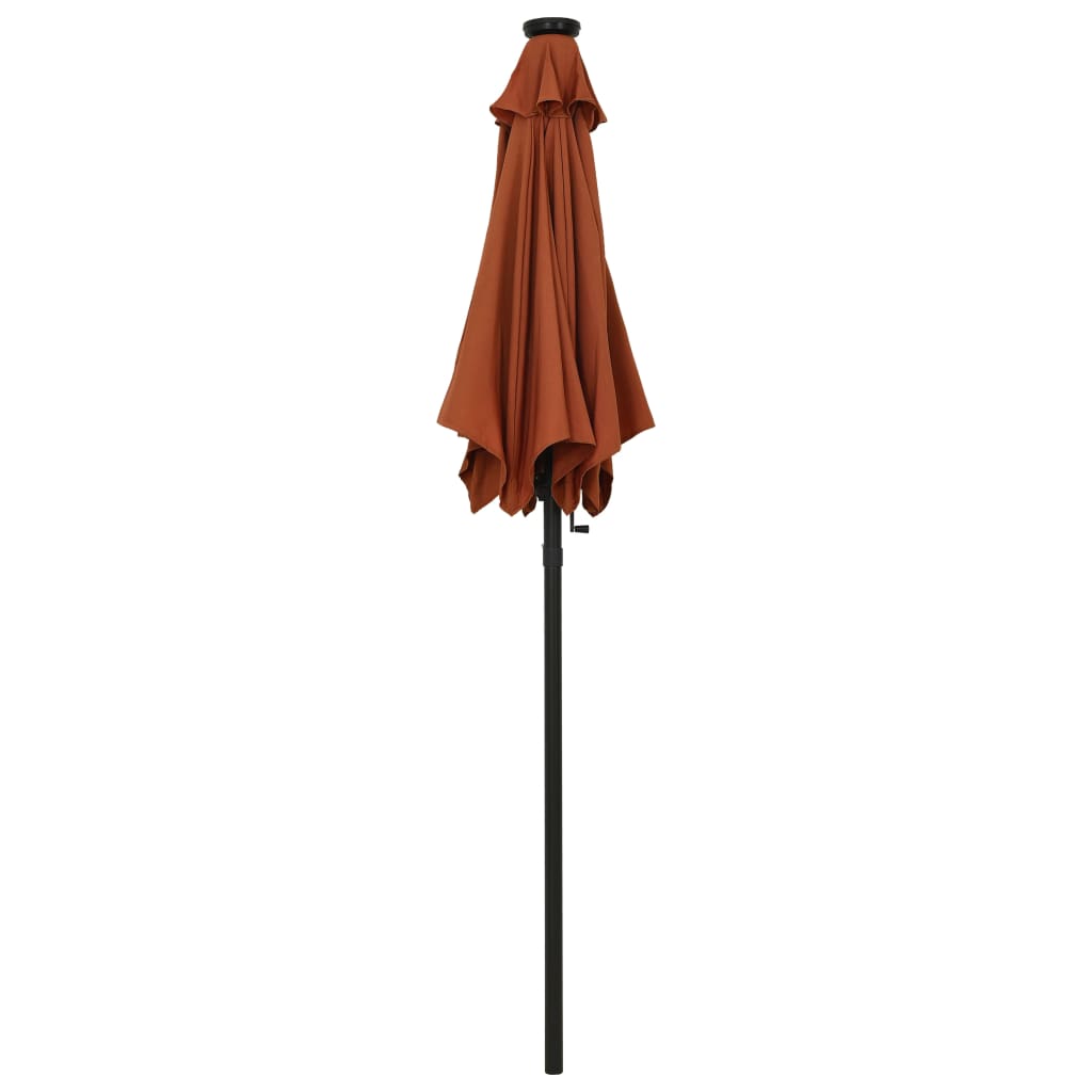 parasol-with-led-lights-terracotta-78-7-x83-1-aluminum At Willow and Wine USA!