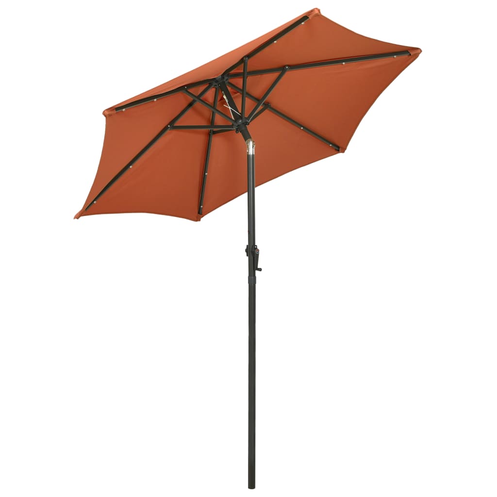 parasol-with-led-lights-terracotta-78-7-x83-1-aluminum At Willow and Wine USA!