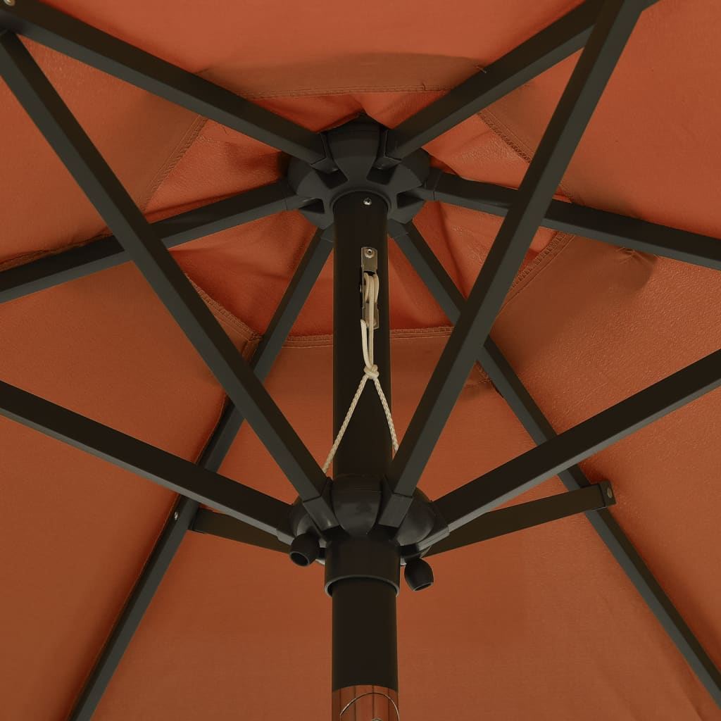 parasol-with-led-lights-terracotta-78-7-x83-1-aluminum At Willow and Wine USA!