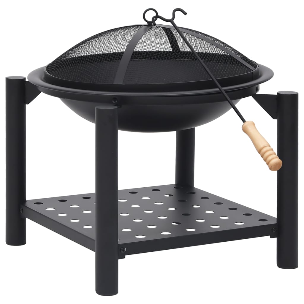 fire-pit-with-poker-21-3-x21-3-x21-7-steel At Willow and Wine USA!