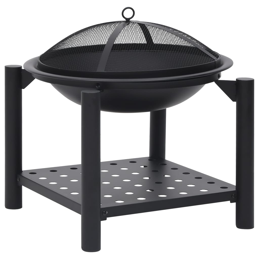 fire-pit-with-poker-21-3-x21-3-x21-7-steel At Willow and Wine USA!