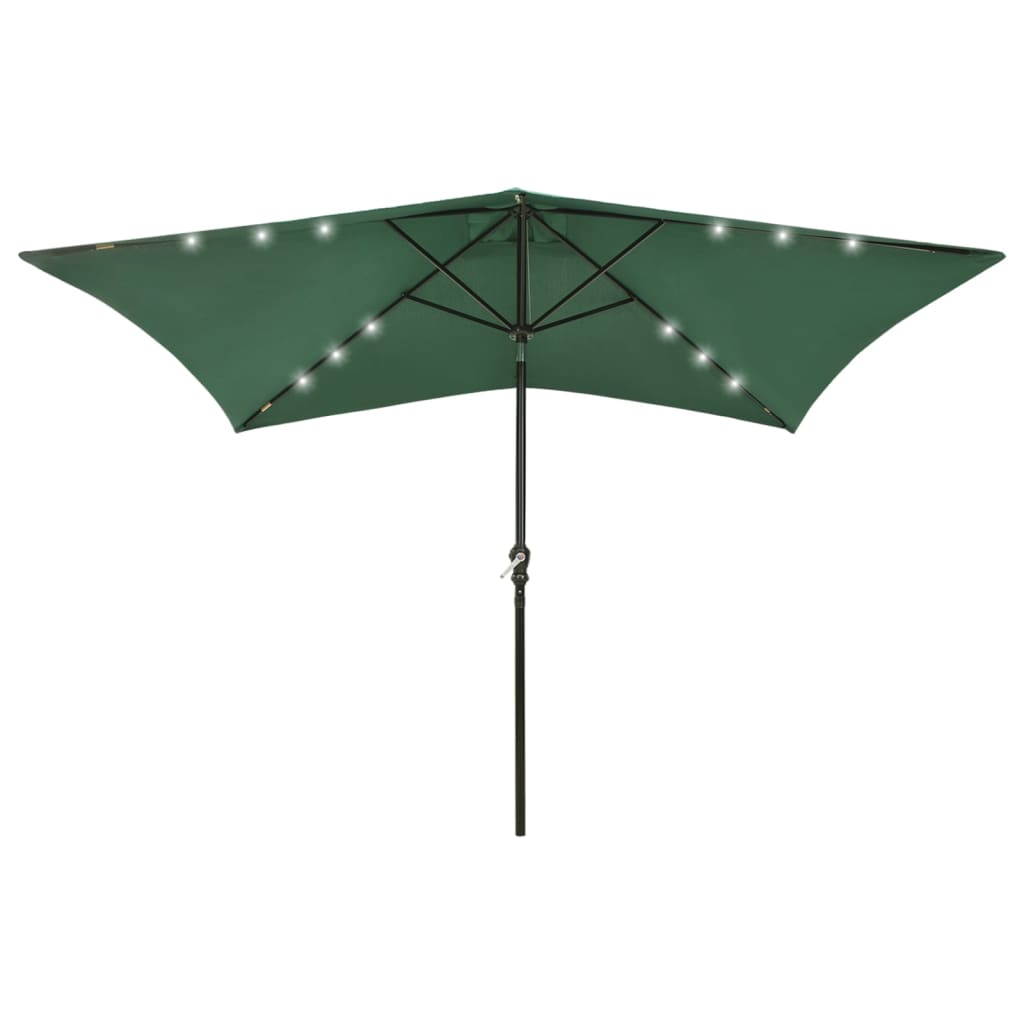 parasol-with-leds-and-steel-pole-bordeaux-red-6-6-x9-8 At Willow and Wine USA!