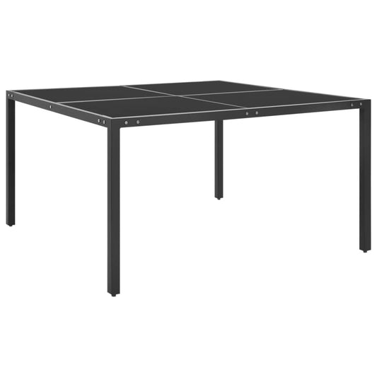 patio-table-anthracite-51-2-x51-2-x28-3-steel-and-glass At Willow and Wine USA!