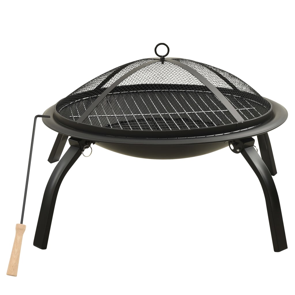 2-in-1-fire-pit-and-bbq-with-poker-22-x22-x19-3-steel At Willow and Wine USA!