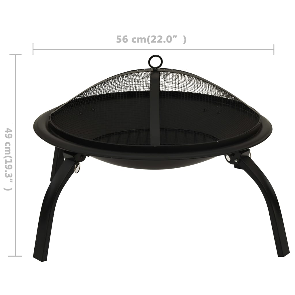 2-in-1-fire-pit-and-bbq-with-poker-22-x22-x19-3-steel At Willow and Wine USA!