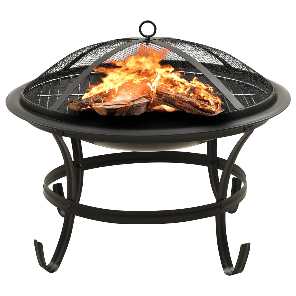 2-in-1-fire-pit-and-bbq-with-poker-22-x22-x19-3-stainless-steel At Willow and Wine USA!