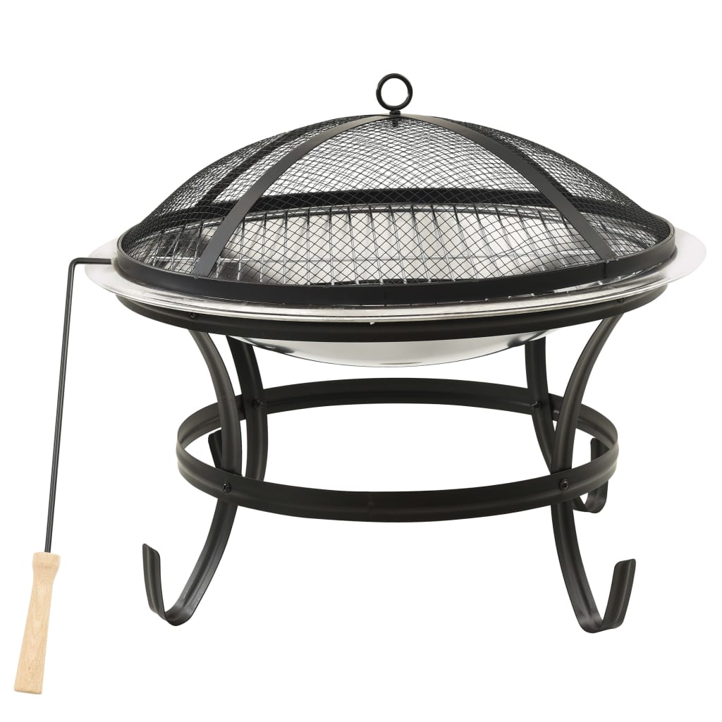 2-in-1-fire-pit-and-bbq-with-poker-22-x22-x19-3-stainless-steel At Willow and Wine USA!