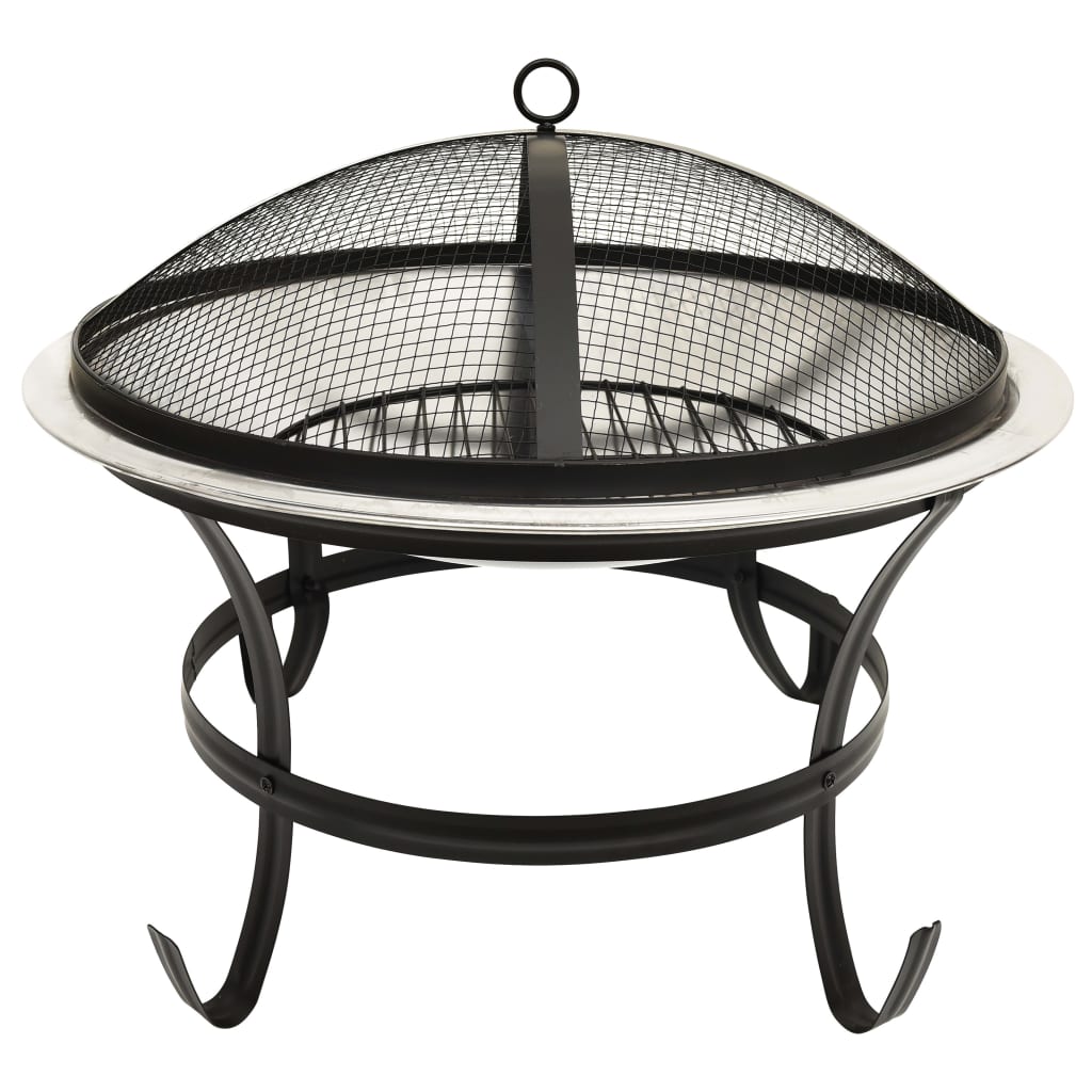 2-in-1-fire-pit-and-bbq-with-poker-22-x22-x19-3-stainless-steel At Willow and Wine USA!