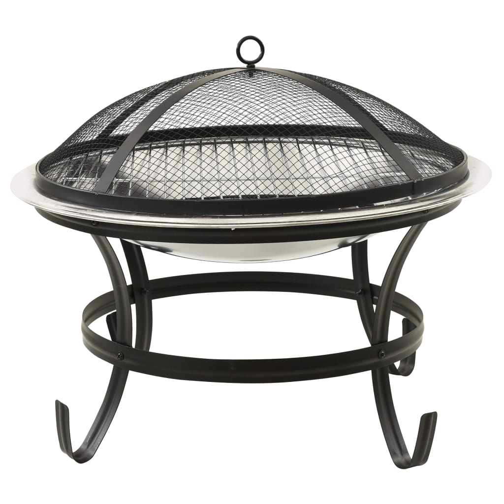 2-in-1-fire-pit-and-bbq-with-poker-22-x22-x19-3-stainless-steel At Willow and Wine USA!