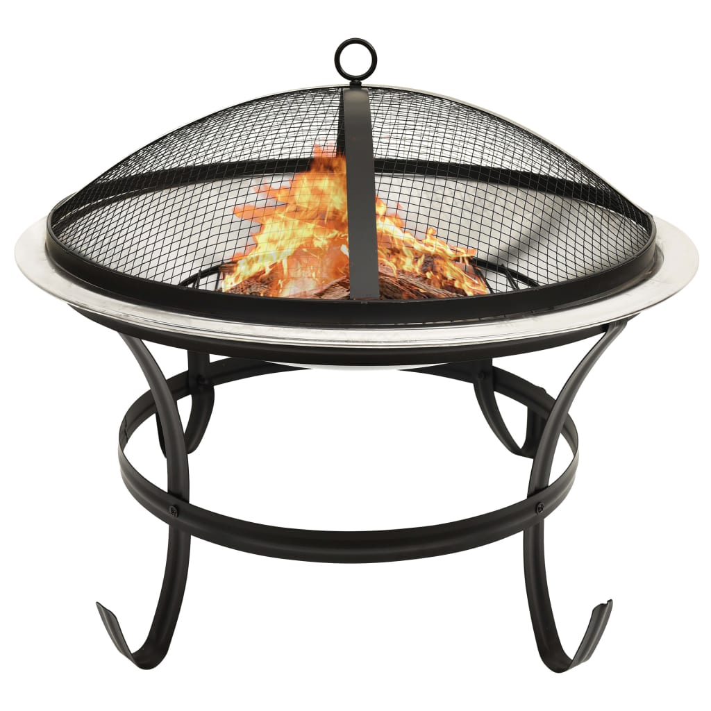 2-in-1-fire-pit-and-bbq-with-poker-22-x22-x19-3-stainless-steel At Willow and Wine USA!