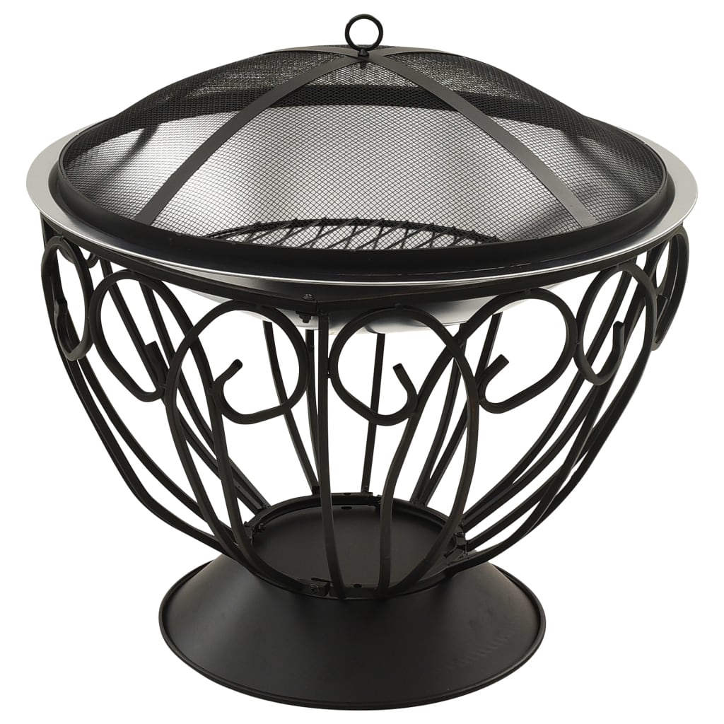 2-in-1-fire-pit-and-bbq-with-poker-23-2-x23-2-x23-6-stainless-steel At Willow and Wine USA!