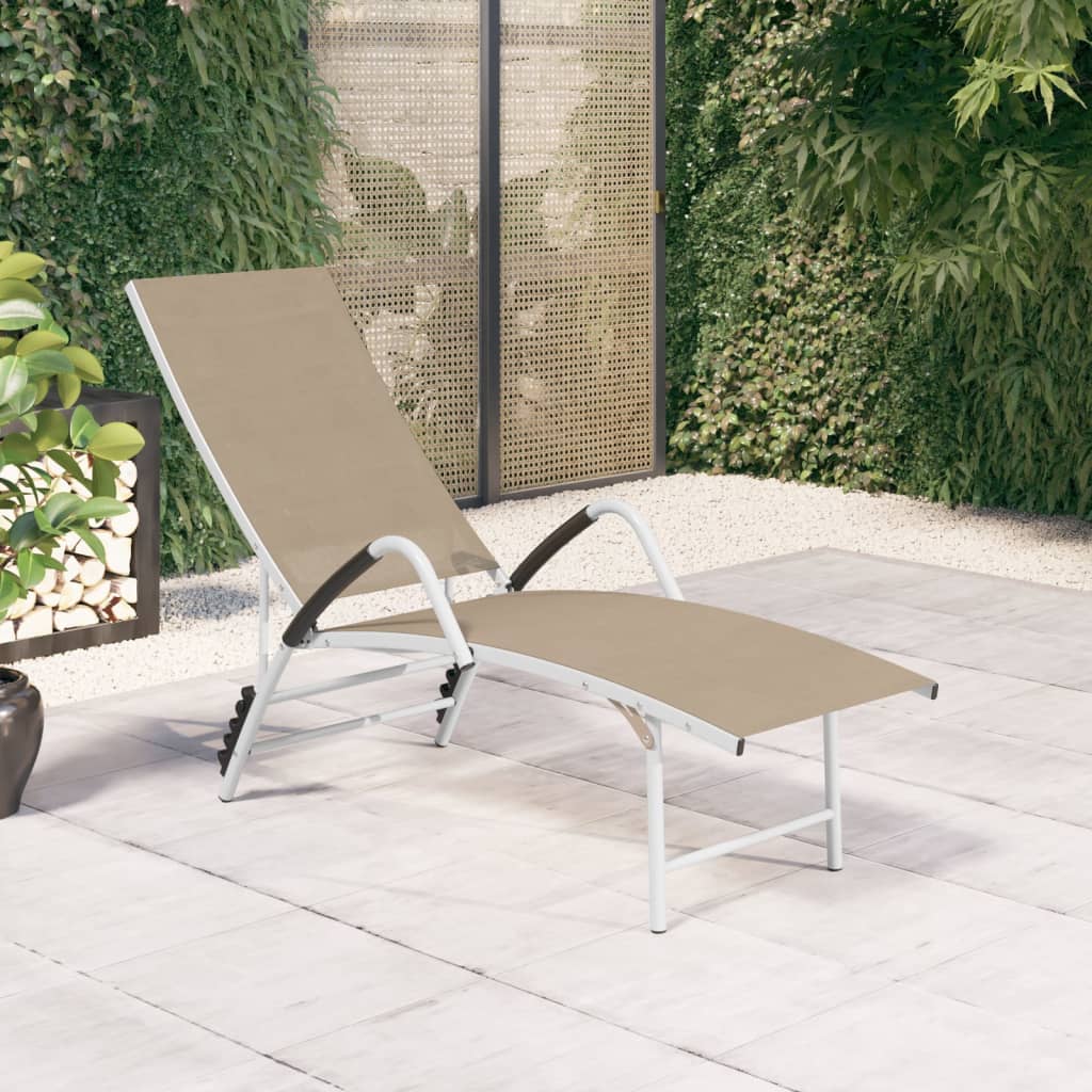 sun-lounger-textilene-and-aluminum-cream At Willow and Wine USA!