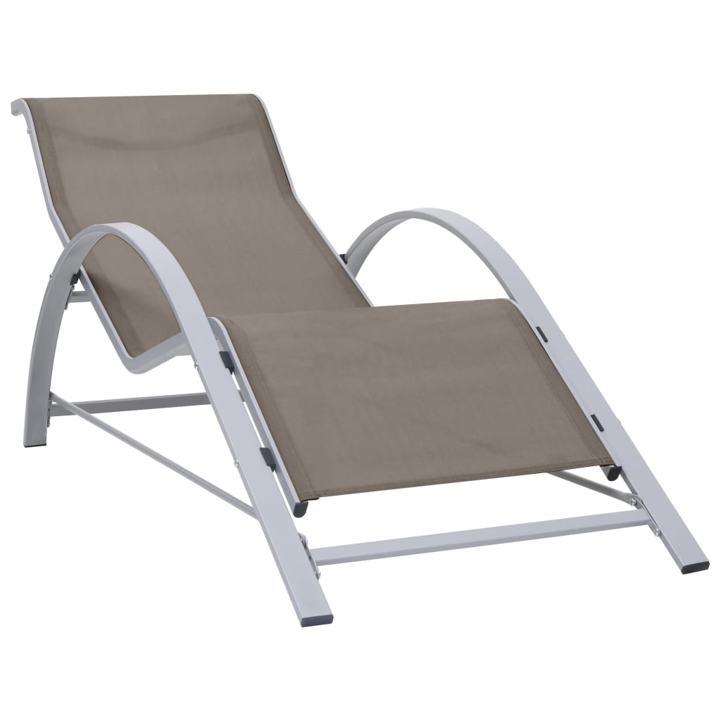 sun-loungers-2-pcs-with-table-aluminum-taupe At Willow and Wine USA!