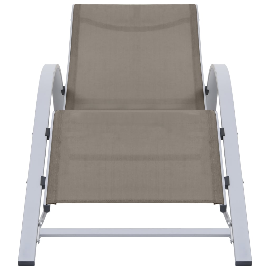 sun-loungers-2-pcs-with-table-aluminum-taupe At Willow and Wine USA!