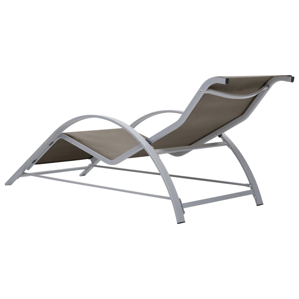 sun-loungers-2-pcs-with-table-aluminum-taupe At Willow and Wine USA!