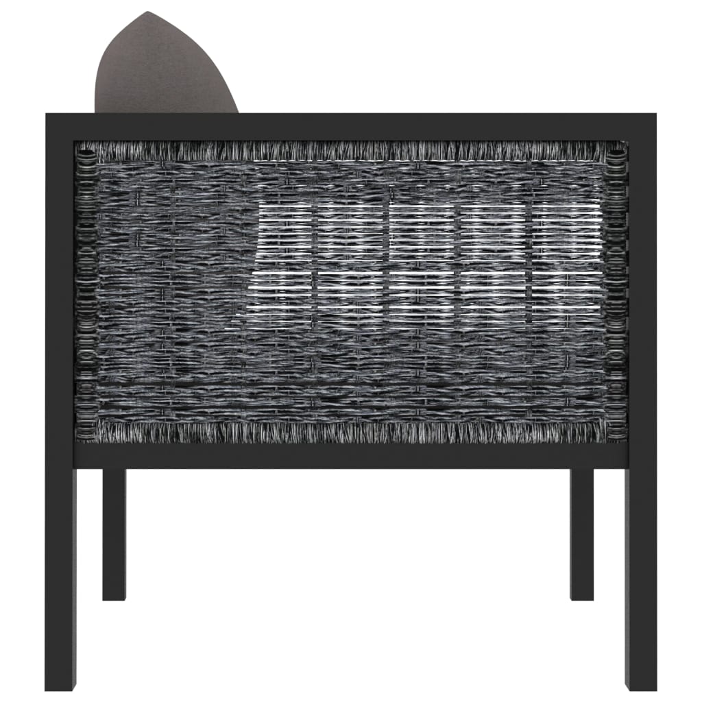 sectional-corner-sofa-with-right-armrest-poly-rattan-anthracite At Willow and Wine USA!