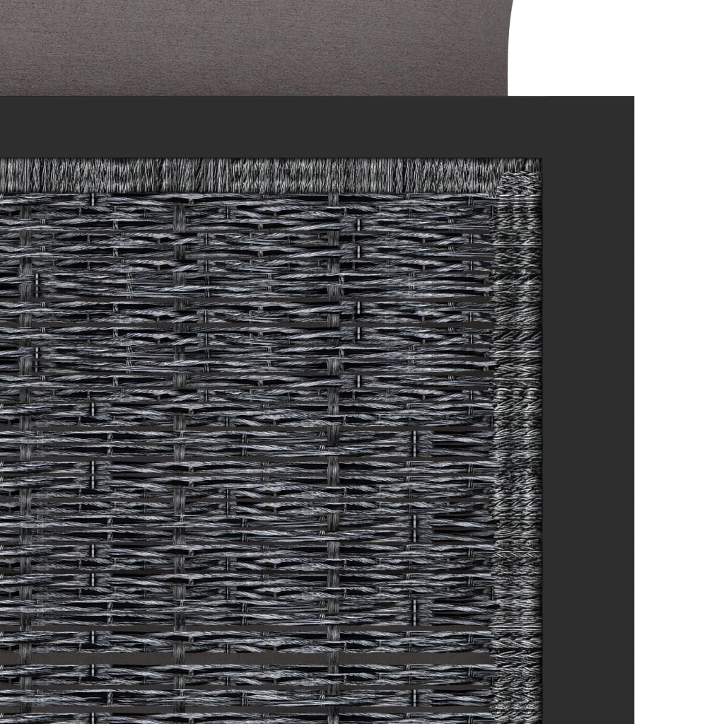 sectional-corner-sofa-with-right-armrest-poly-rattan-anthracite At Willow and Wine USA!