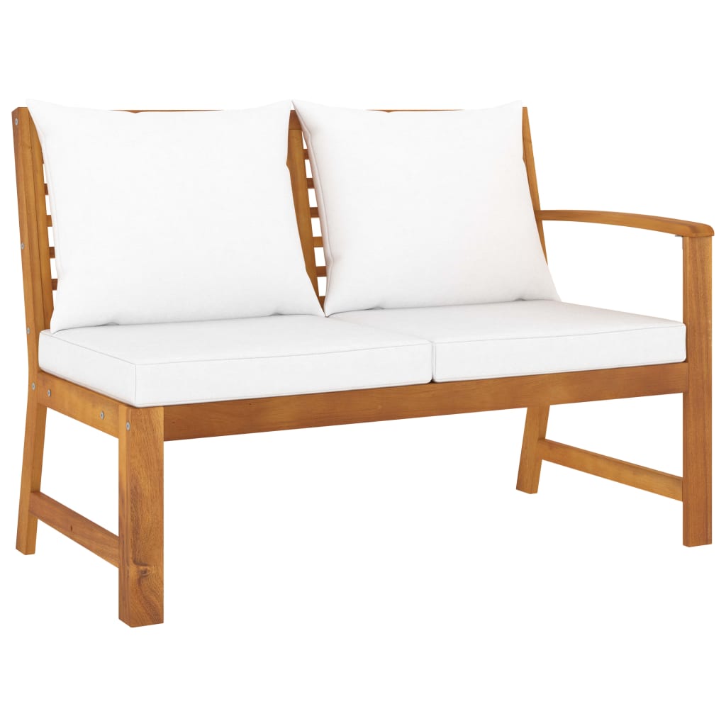 patio-bench-45-1-with-cream-cushion-solid-acacia-wood At Willow and Wine USA!