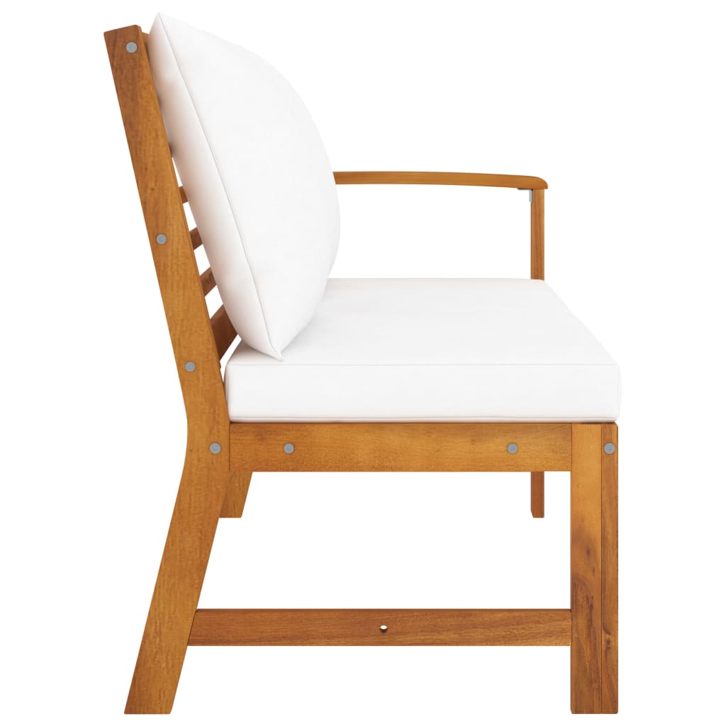 patio-bench-45-1-with-cream-cushion-solid-acacia-wood At Willow and Wine USA!