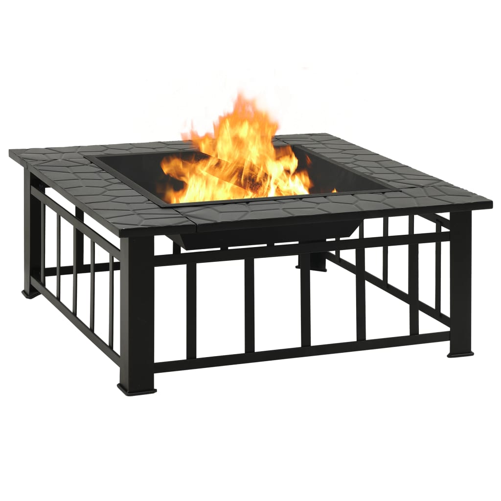 garden-fire-pit-with-poker-31-9-x31-9-x18-5-xxl-steel At Willow and Wine USA!