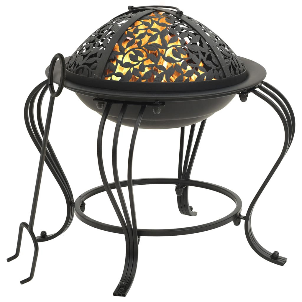 fire-pit-with-poker-19-3-steel At Willow and Wine USA!