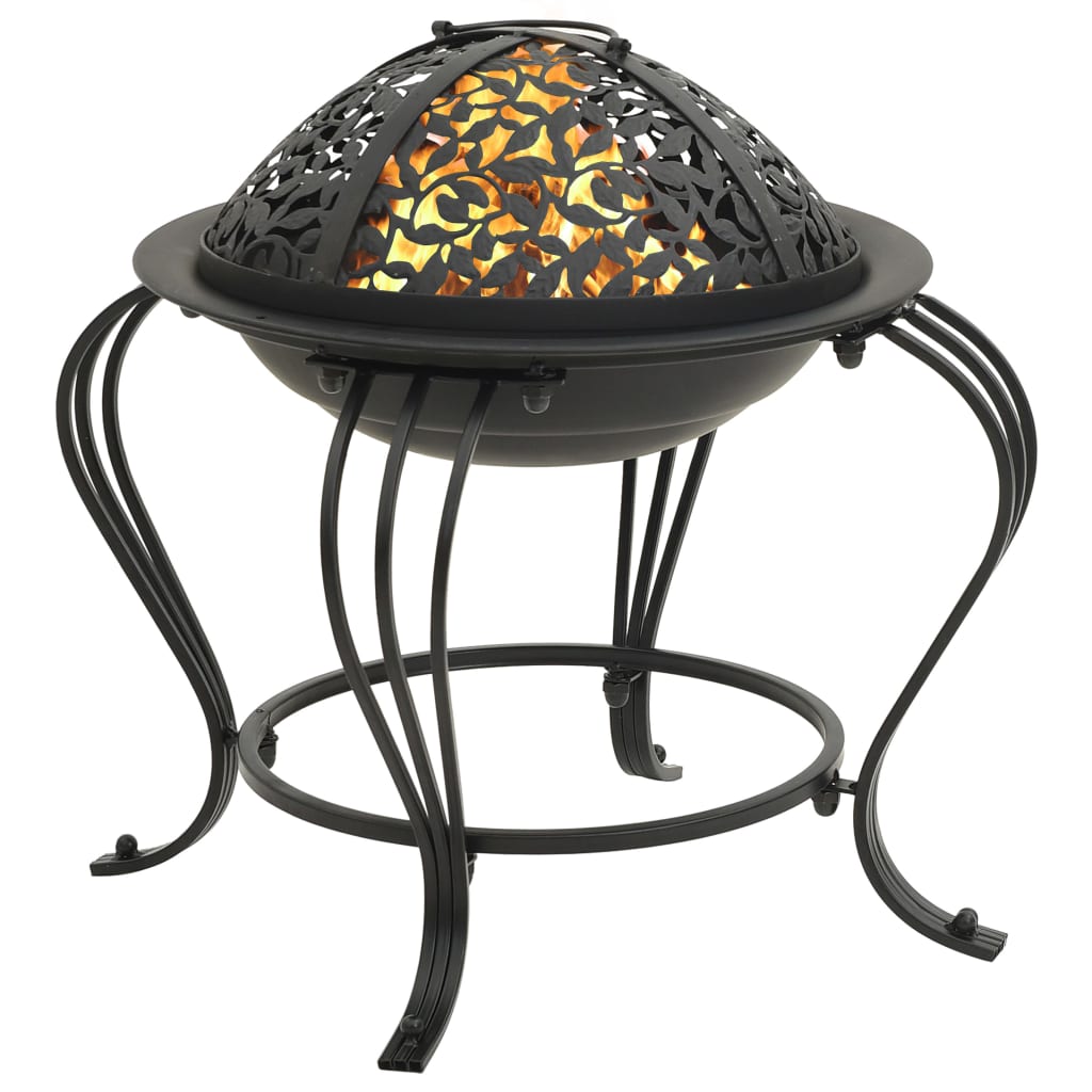 fire-pit-with-poker-19-3-steel At Willow and Wine USA!