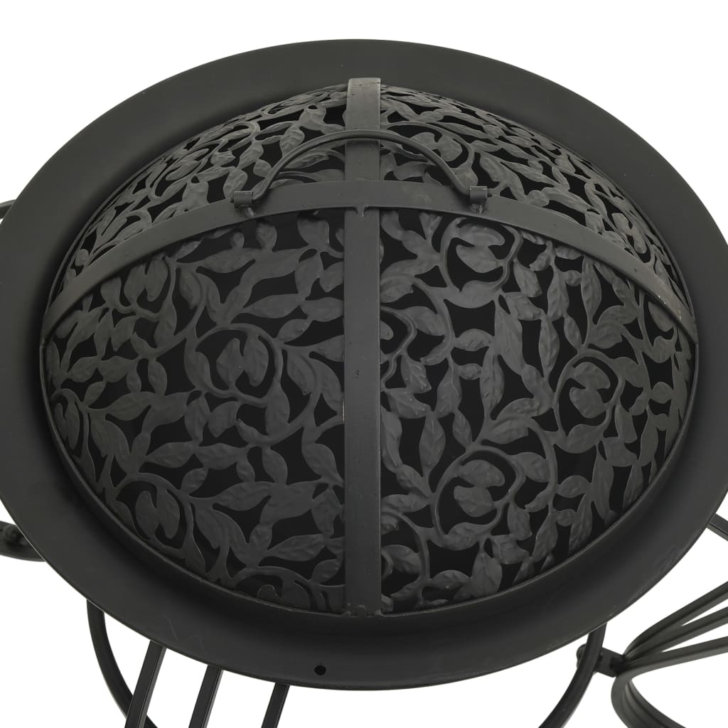 fire-pit-with-poker-19-3-steel At Willow and Wine USA!