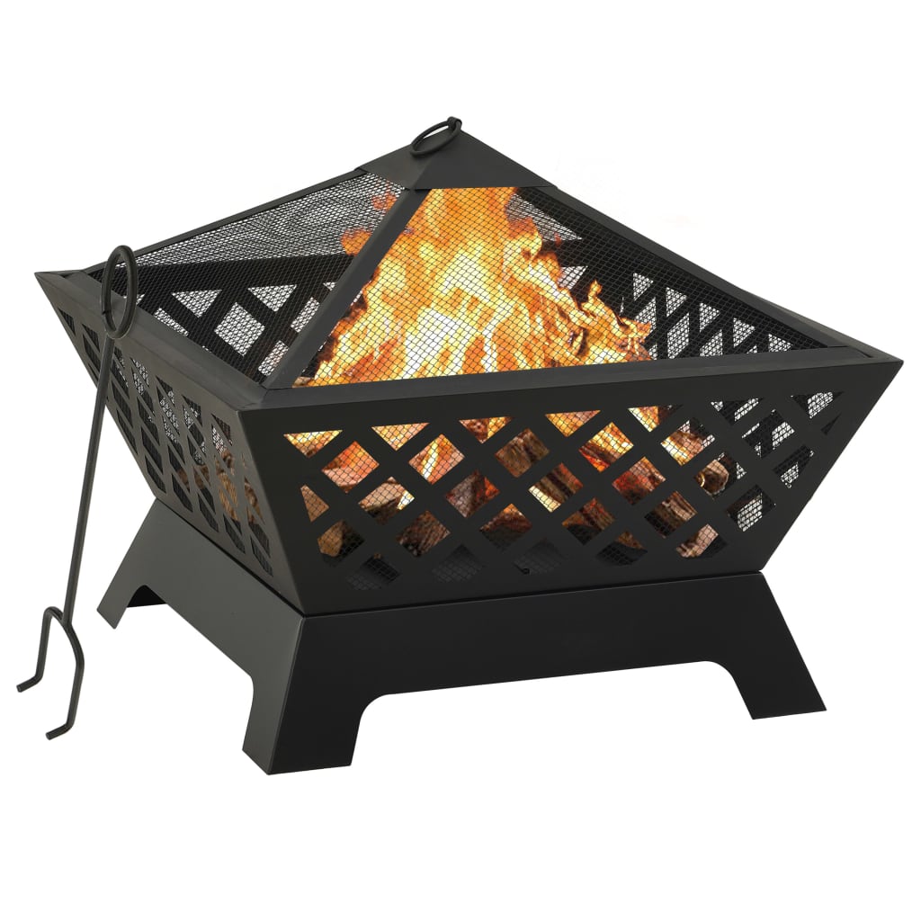 fire-pit-with-poker-25-2-xxl-steel At Willow and Wine USA!