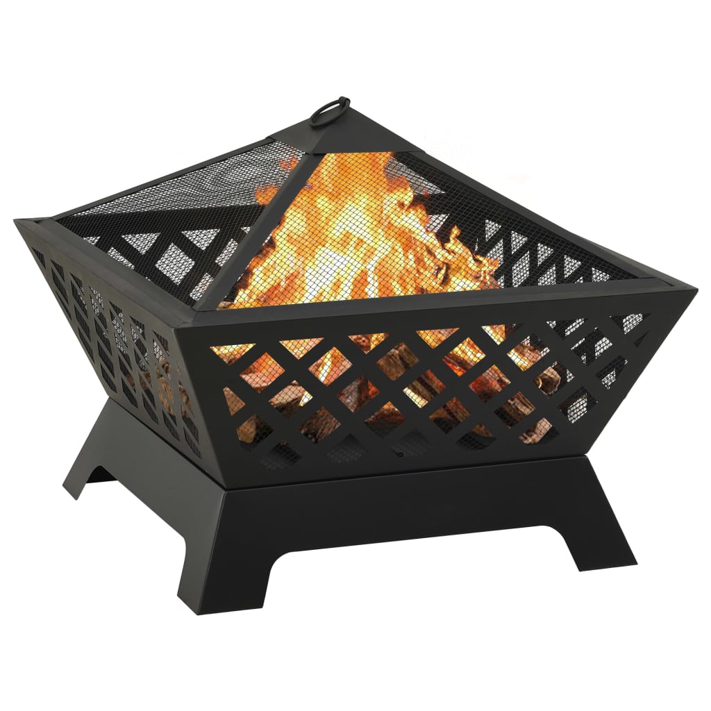 fire-pit-with-poker-25-2-xxl-steel At Willow and Wine USA!