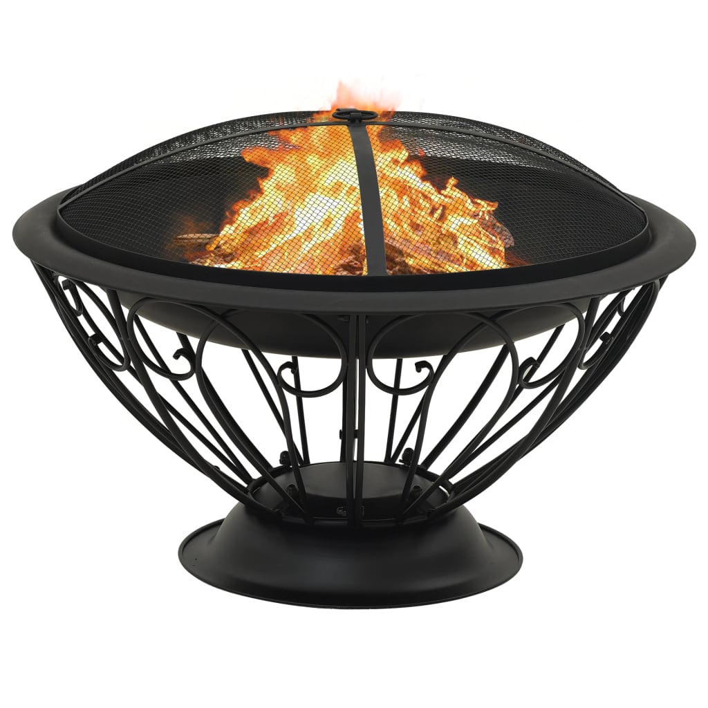 fire-pit-with-poker-29-5-xxl-steel At Willow and Wine USA!