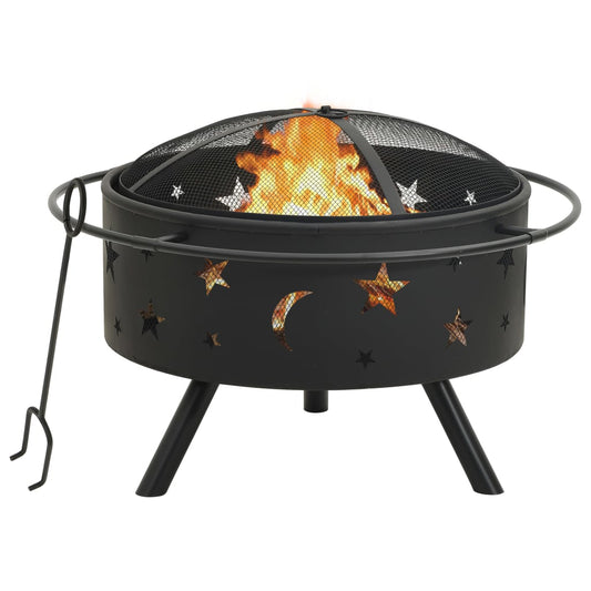 fire-pit-with-poker-29-9-xxl-steel At Willow and Wine USA!