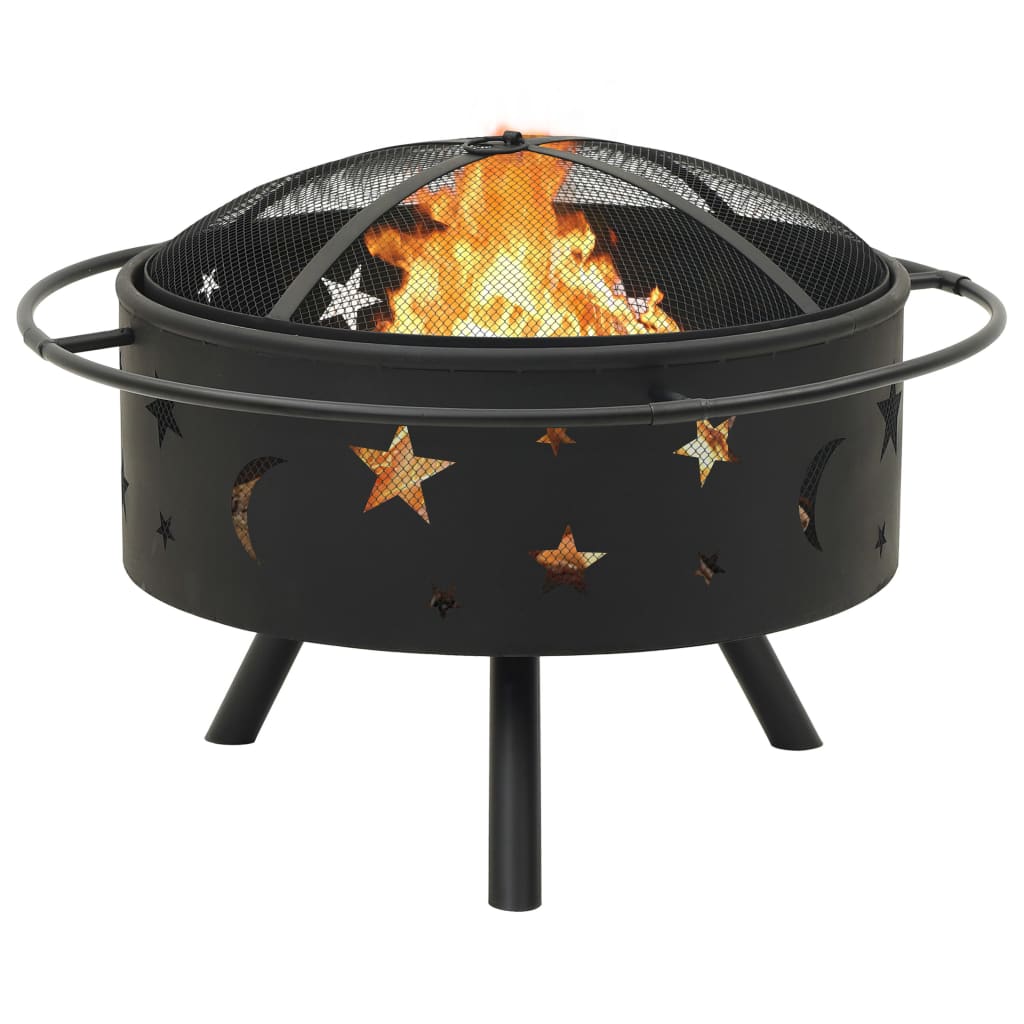 fire-pit-with-poker-29-9-xxl-steel At Willow and Wine USA!