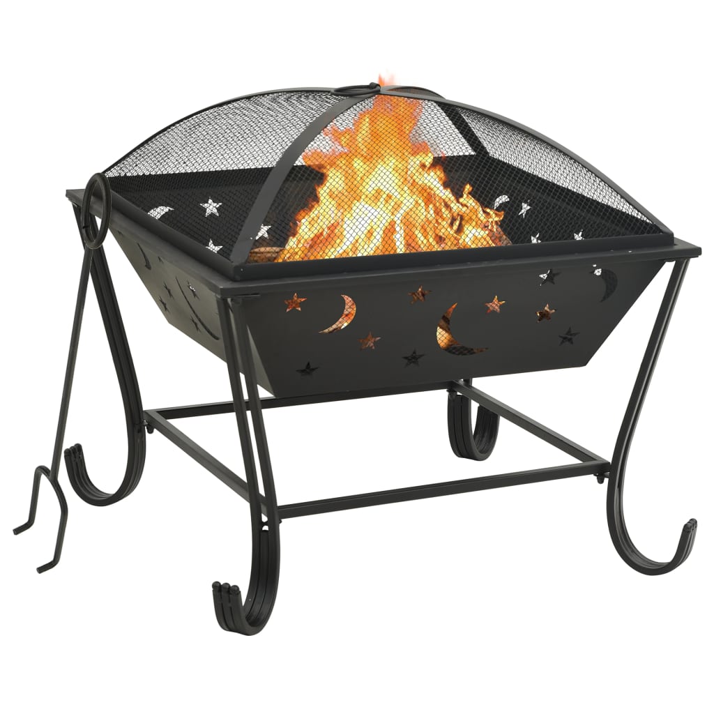 fire-pit-with-poker-24-4-xxl-steel At Willow and Wine USA!