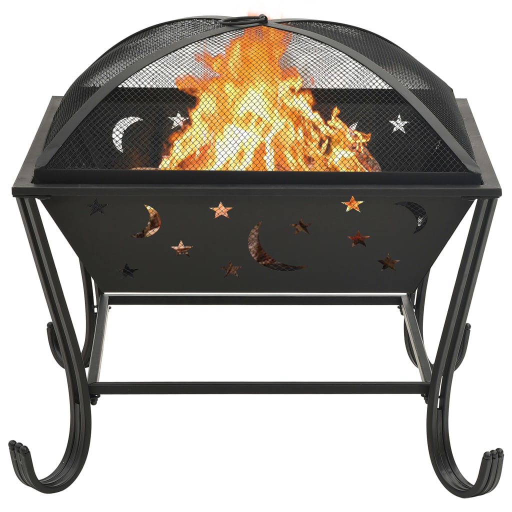 fire-pit-with-poker-24-4-xxl-steel At Willow and Wine USA!