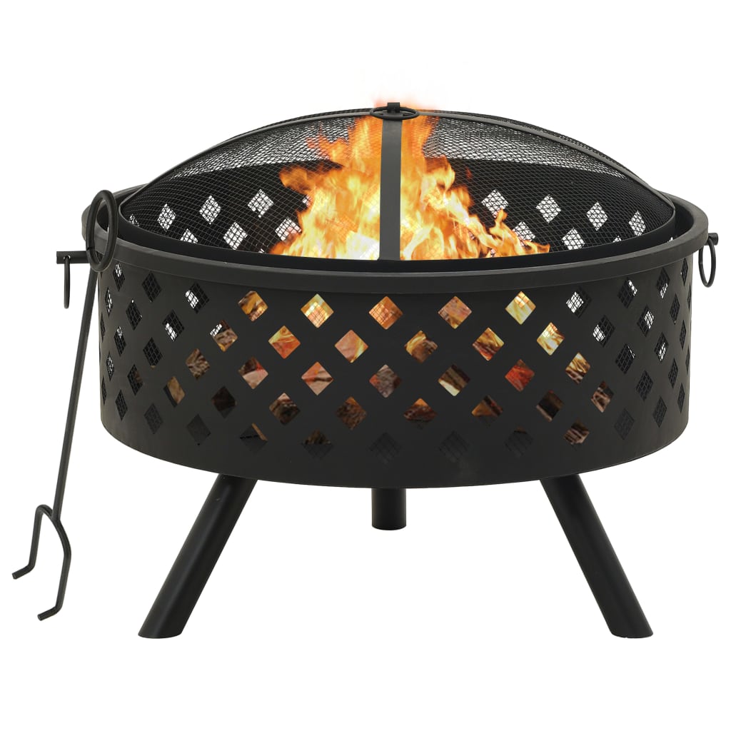 fire-pit-with-poker-26-8-xxl-steel At Willow and Wine USA!